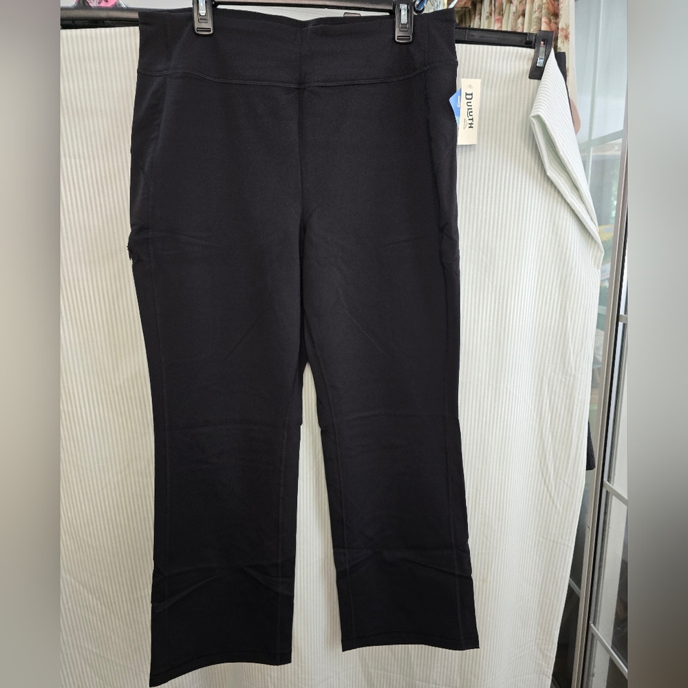 Duluth Trading Co Pants Black NoGA Classic Bootcut Nylon Hiking. L x 29 NWT